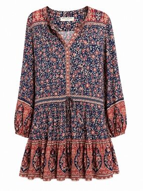 spell florence midi dress SPELL Florence Midi Dress in Burnt Red